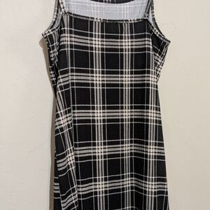 Vintage Moonpink Y2K Black and White Sundress Spaghetti Straps